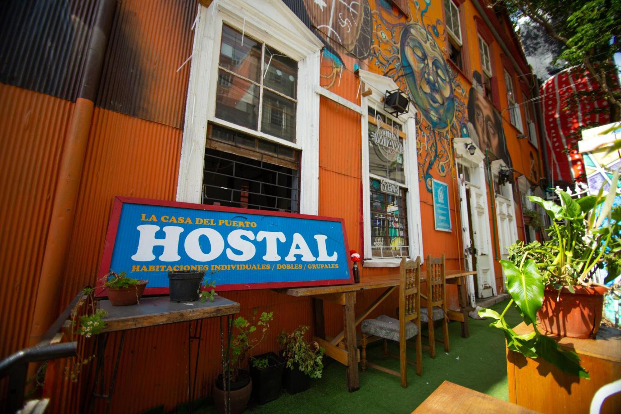 La Casa Del Puerto, Hostal Cultural, Cerro Alegre ヴァルパライソ エクステリア 写真